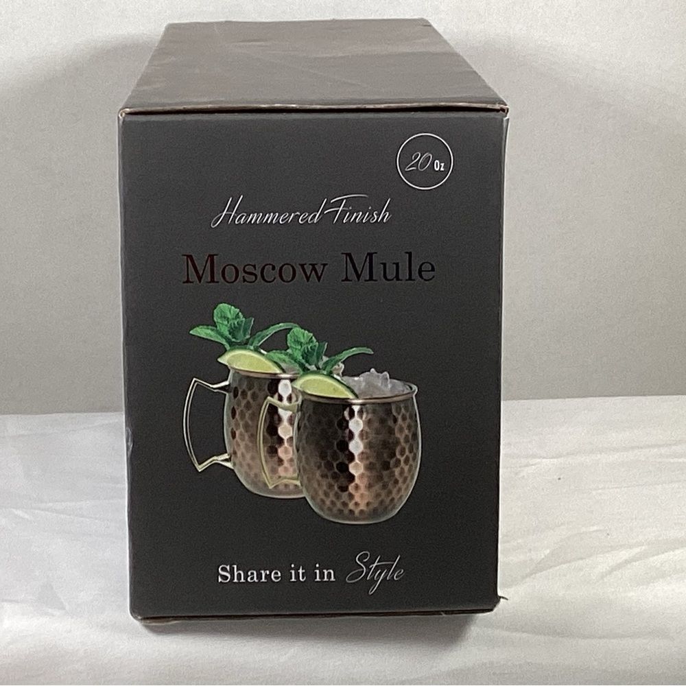 Copper Moscow Mule Mugs ,Set 20 ounce, stainless lined, NO NICKEL - Picture 2 of 5